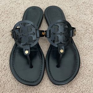 Tory Burch Miller black leather sandal